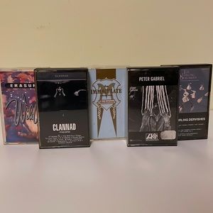 Random goodness Erasure Madonna Clannad Peter Gabriel Whirling Dervishes tapes